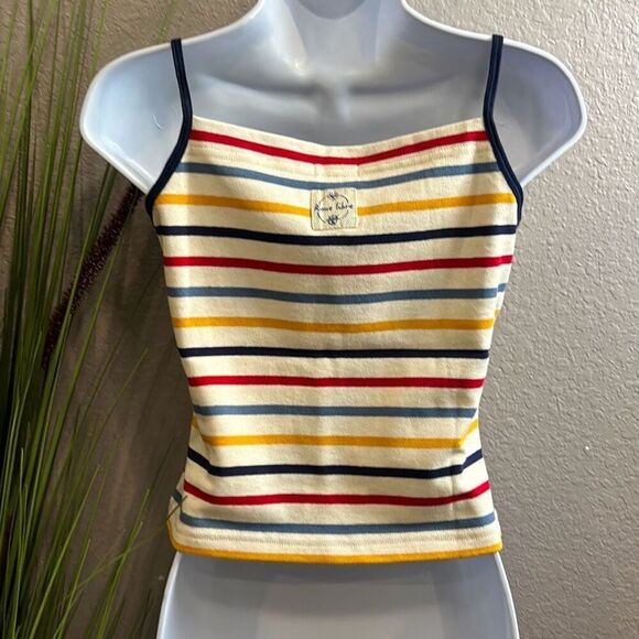 #118 Roue libre striped sailing crop top size small - Picture 5 of 9